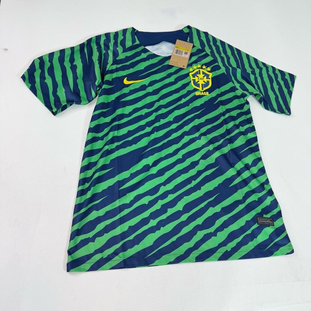 Nike Green and Blue Men's Jersey